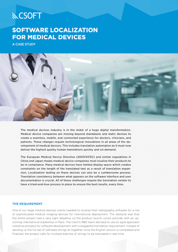 software localization for medical devices-cover