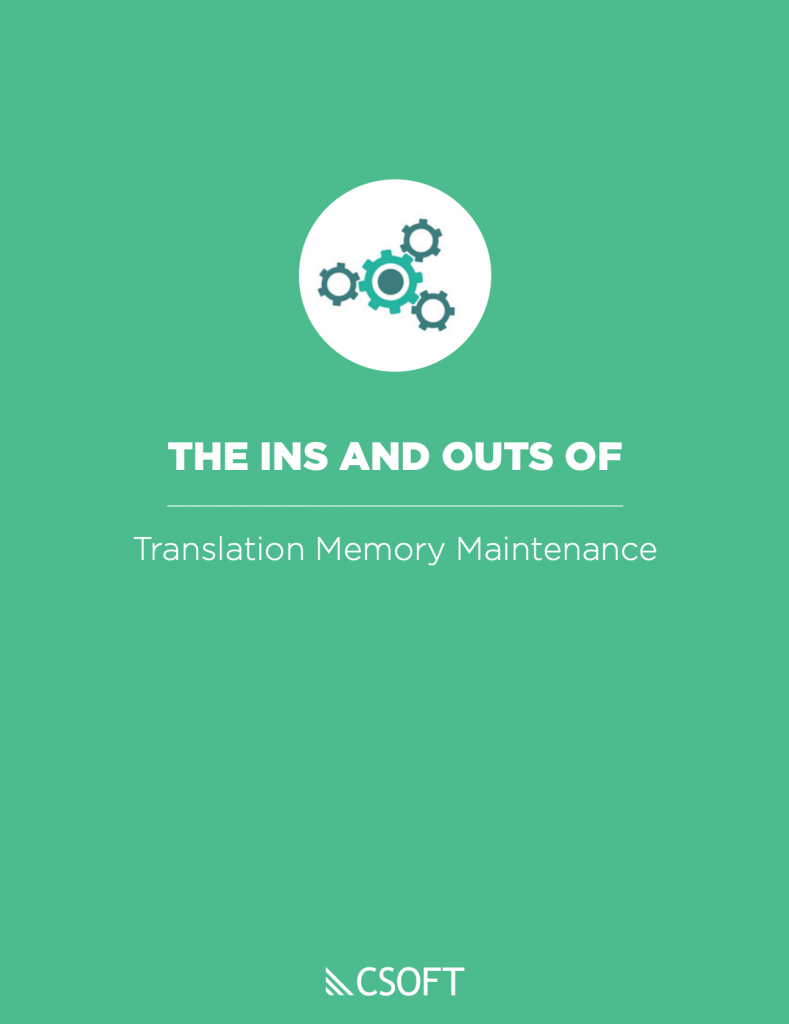 translation memory maintenance